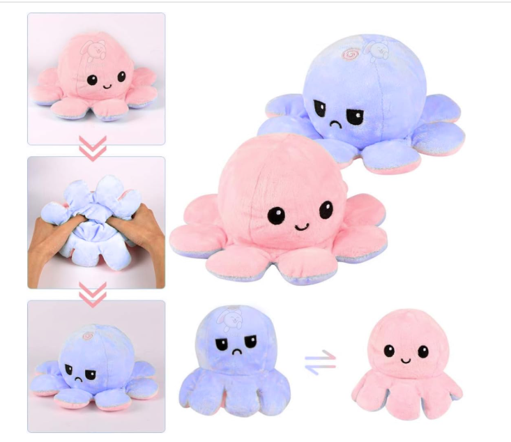 MoodFlip Octopus Plush